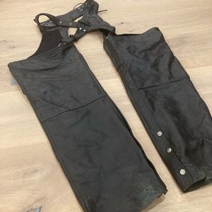 USA Bikers Dream Apparel • Black Leather Chaps